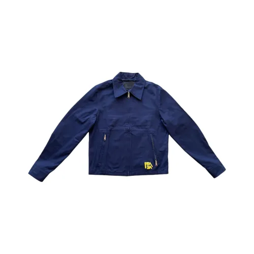 PRADA Куртки и Пальто Мужской Темно-синий Синий