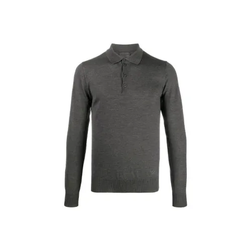 EMPORIO ARMANI Поло Мужское Серого цвета