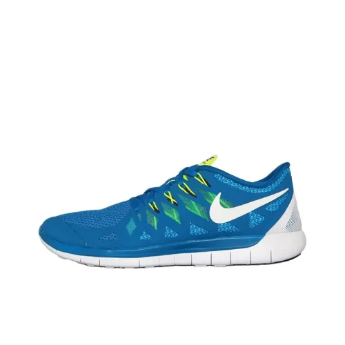 Nike Free 5,0 Slip-resistant Abrasion-resistant Low Top Casual Running Shoes Unisex Blue Найк Free 5,0 Противоскользящий Устойчивый к истиранию Низкий Топ Повседневные Беговые Кроссовки Унисекс Синий
