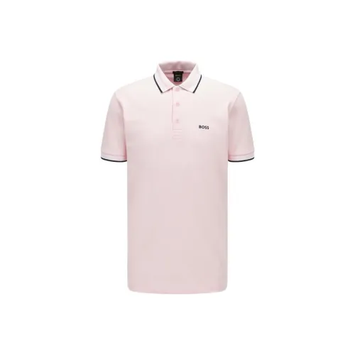 Hugo Boss Light Pink Men's Polo Hugo Boss Светло-розовое мужское поло