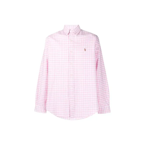 Polo Ralph Lauren SS22 Рубашка Мужская Розовая