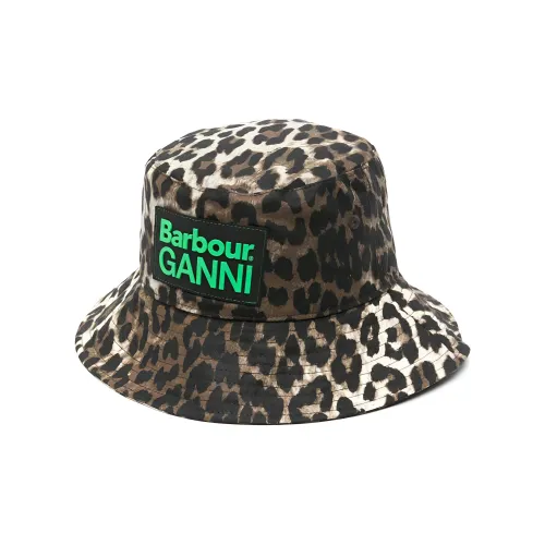 BARBOUR Переработанный полиэстер органический хлопок шляпы ведра женские леопардовый принт