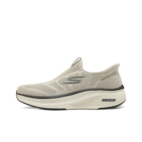 Skechers Go Run Lite Slip-Resistant Abrasion-Resistant Breathable Low-Top Running Shoes Men's Taupe