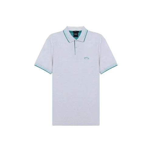 Hugo Boss Поло Мужское Светло-Серое
