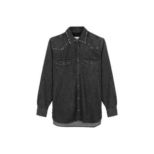 Golden Goose Черный Серый Цвет Мужские Рубашки