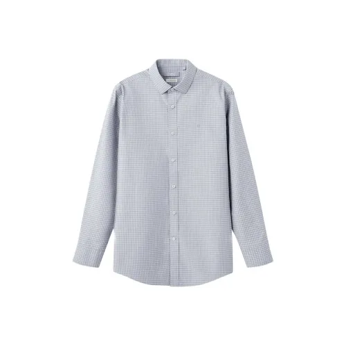 GOLDLION Рубашка Мужская Светло-Серый Клетка