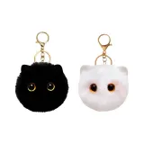 Чёрный+Белый Кошка Мяч