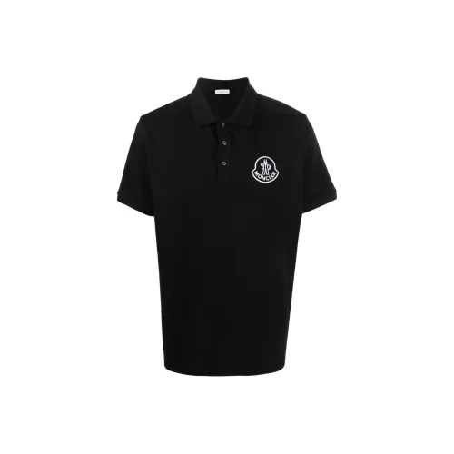 MONCLER SS22 Мужская черная поло рубашка