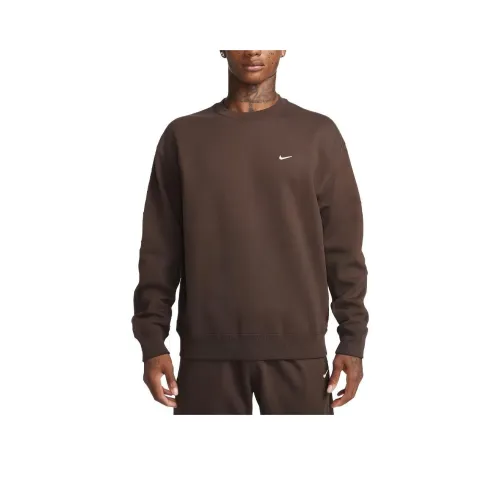 Nike Темно-коричневые мужские свитшоты