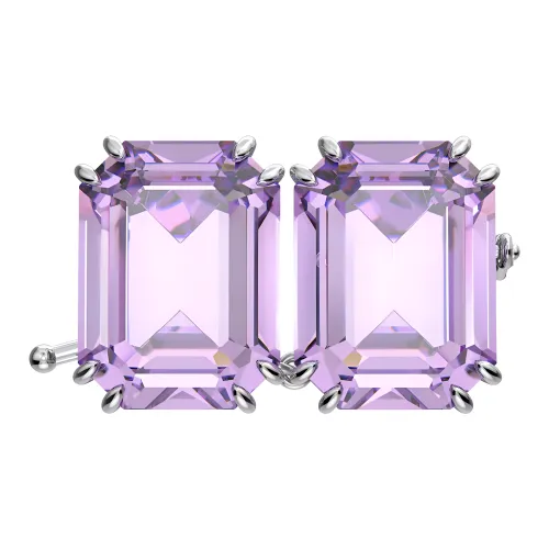 Swarovski Millenia Родиевое покрытие, Искусственный кристалл, Ювелирные аксессуары, Фиолетовый, Женские