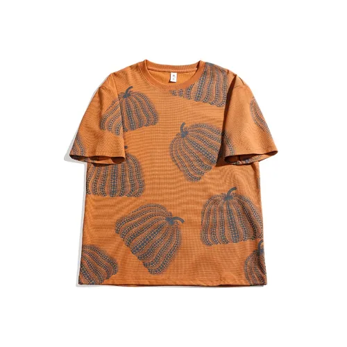 Xiyue Оранжевый Красный Мужская T-Рубашка