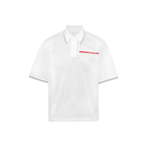 PRADA Белая Мужская Поло