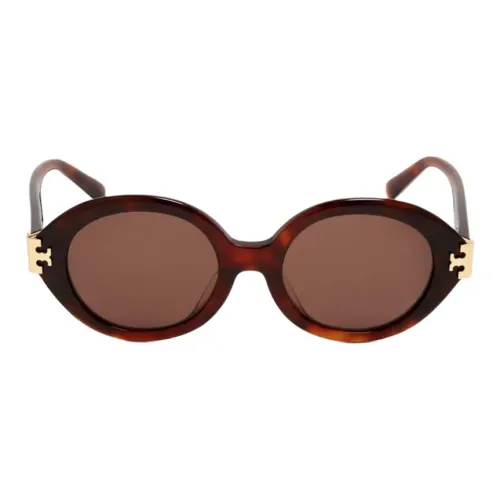 TORY BURCH Ацетат Нерегулярная форма Солнцезащитные очки Женские Коричневый