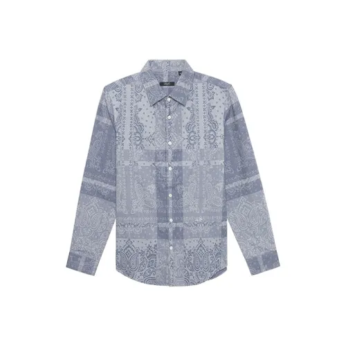 LIU·JO UOMO Светло-серый синий Мужские рубашки
