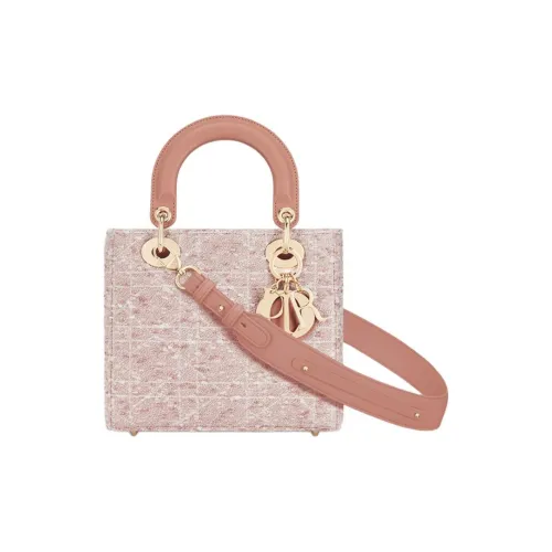 DIOR Lady Dior My ABCDior Хлопок Сумка Маленькая Женская Розовая