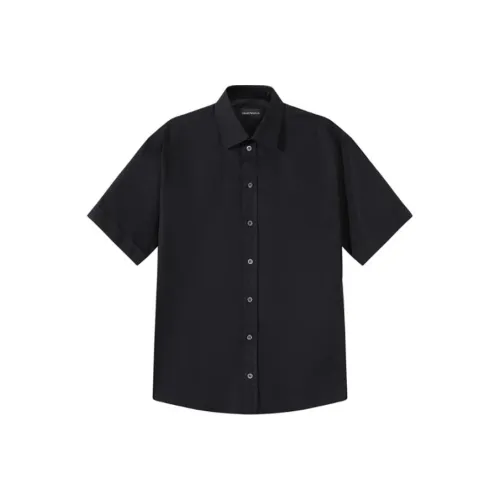EMPORIO ARMANI Мужские черные рубашки