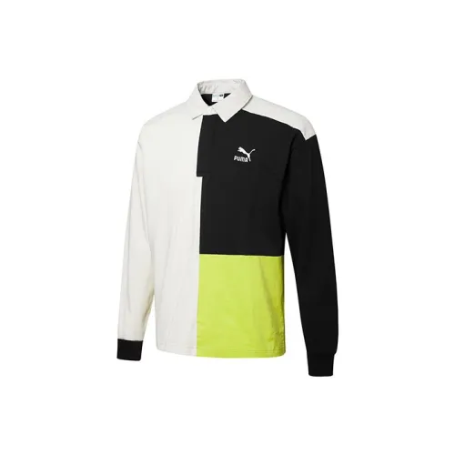 PUMA Ретро Экрю Мужская Рубашка Поло