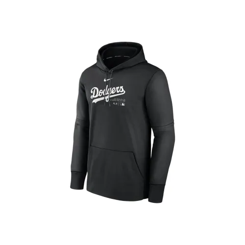 nike Los Angeles Dodgers Authentic Collection Practice Sweatshirt Men's Black
