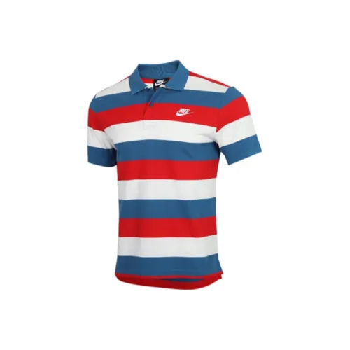 Nike Red Blue Men's Polo