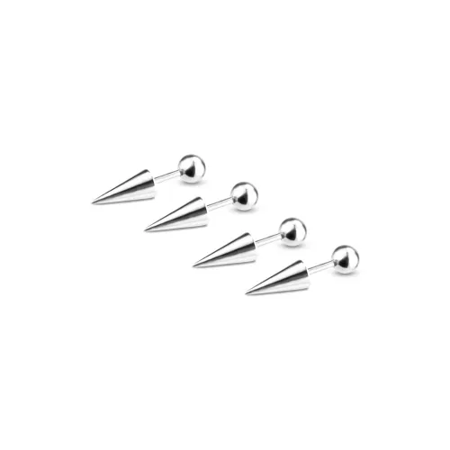 TRUE ME Титановые и стальные серьги-гвоздики унисекс