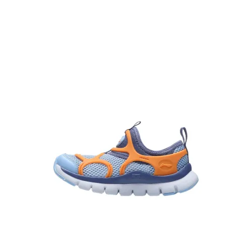 LINING YOUNG Sportlife Дышащий Амортизация Отскок Низкий Топ Детские Беговые Кроссовки Новый Аврора Синий Детский