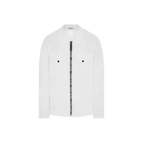 STONE ISLAND Белые Мужские Рубашки