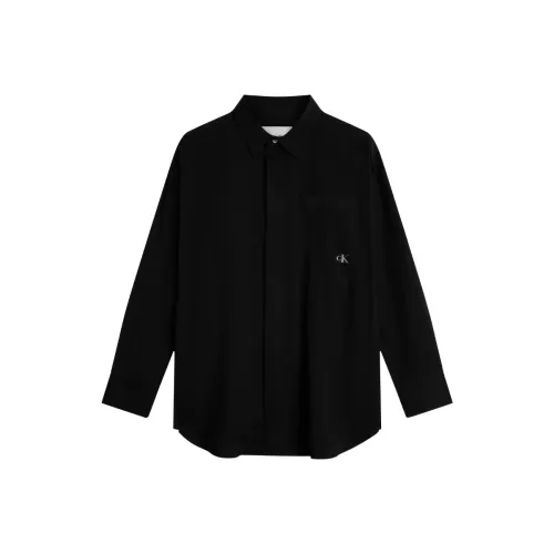 CALVIN KLEIN Рубашка Мужская Космический Черный