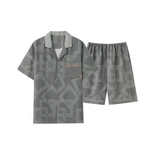 XIAFENYAN Пижамный комплект мужской цвет яшма