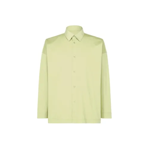 ISSEY MIYAKE Зеленые Мужские Рубашки