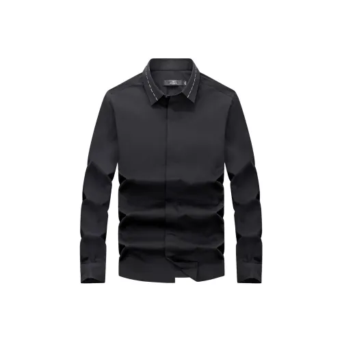 SEPTWOLVES Мужские черные рубашки