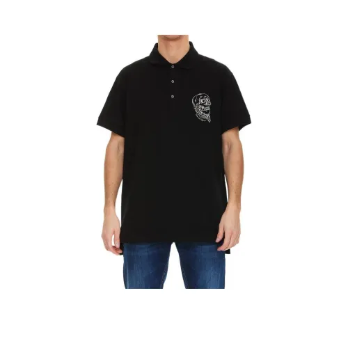 Alexander McQueen SS22 Поло Мужское Черное