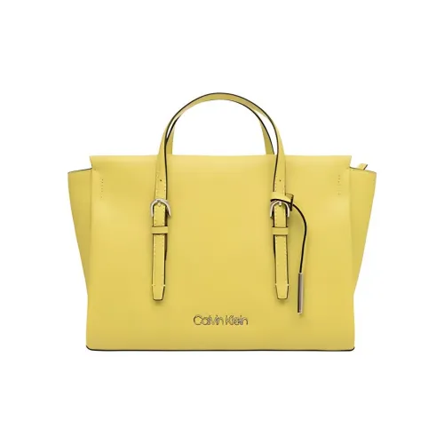 CK Calvin Klein Искусственная кожа Тоут Сумка Сумка для покупок Сумка Маленькая Женская Желтая