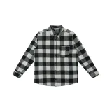 Чёрный Белый Клетка (Фланелевый Стиль Позиционирования)