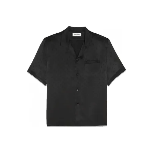 SAINT LAURENT SS22 Рубашка Мужская Черная
