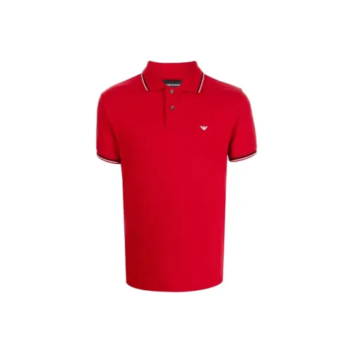 EMPORIO ARMANI Red Men's Polo