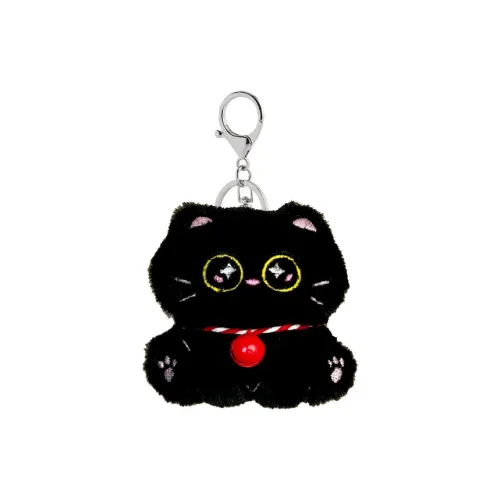 A Little Tide To Play Супер милый Маленький Черный Кот Скука Кукла Плюшевая Подвеска 8 см Высокий