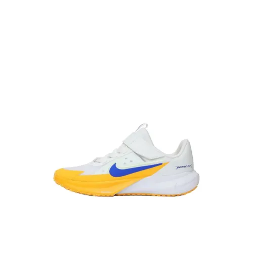 Nike SONIC FLY Устойчивые к истиранию Низкие Кроссовки для Беговых Занятий Детские Белый Желтый Детские