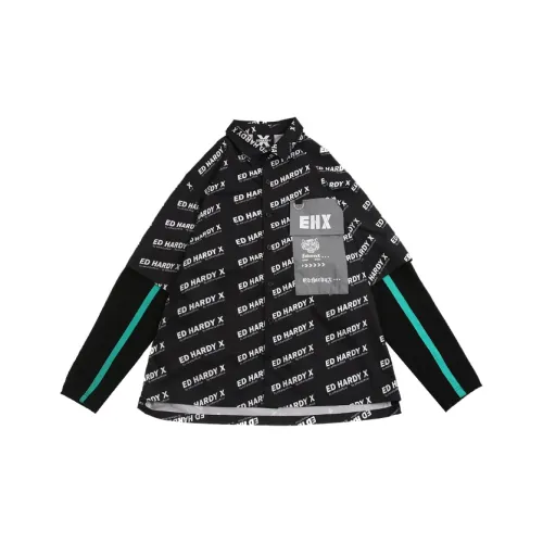 ED HARDY X Черная унисекс рубашка