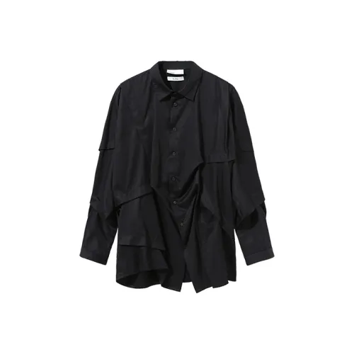 ATTEMPT Черная унисекс рубашка