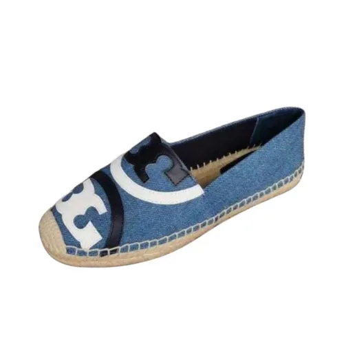 TORY BURCH POPPY Логотип Повседневная обувь Женская Синяя