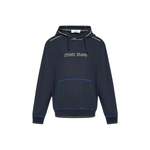 STONE ISLAND Свитшот Мужской Морской Синий