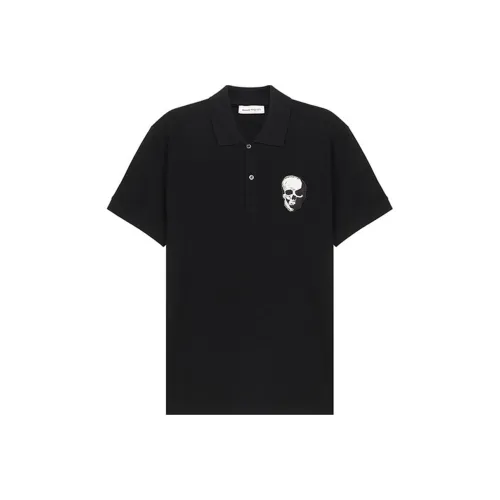 Alexander McQueen Мужское черное поло