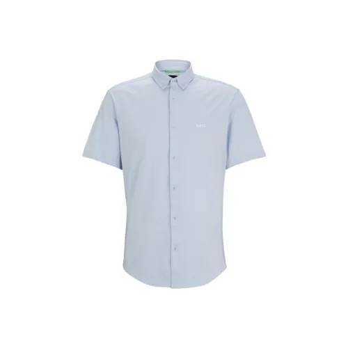 Hugo Boss Регулярный крой Рубашка из хлопка Рубашка Мужская Фиолетовая