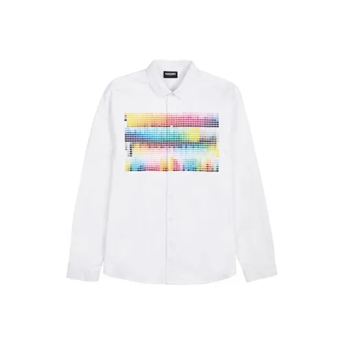 PLEASURES совместная брендовая белая мужская рубашка