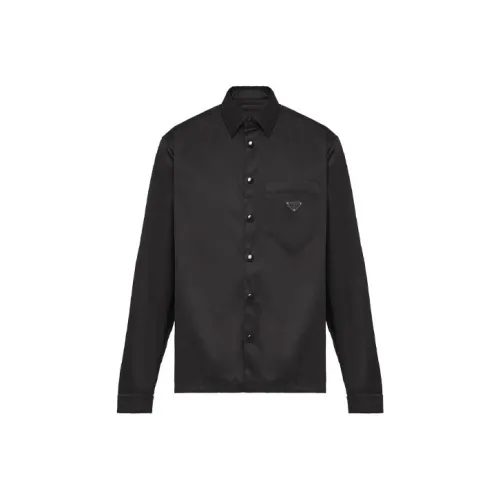 PRADA Мужские Черные Рубашки