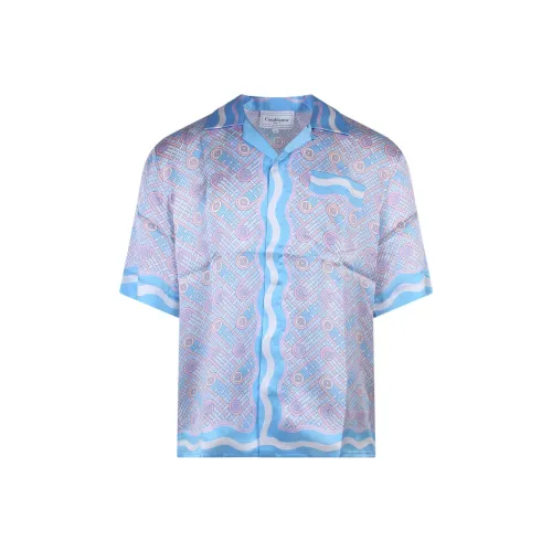 CASABLANCA Blue Men's Shirts CASABLANCA Синий Мужские Рубашки