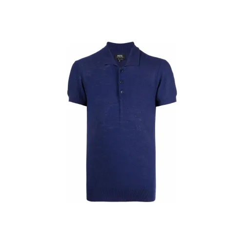 A.P.C Синий Мужское Поло