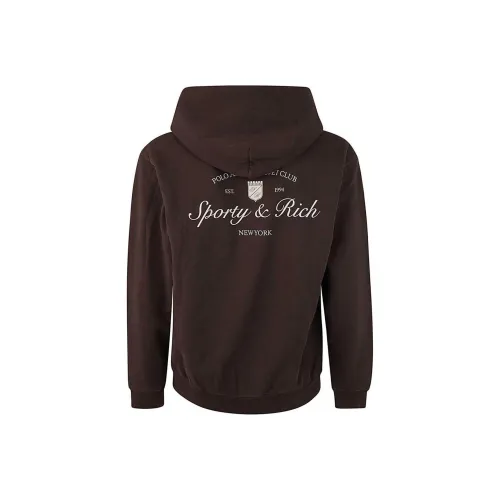 SPORTY RICH Свитшот Мужской Коричневый