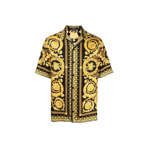 VERSACE SS22 Рубашка Мужская Желтая