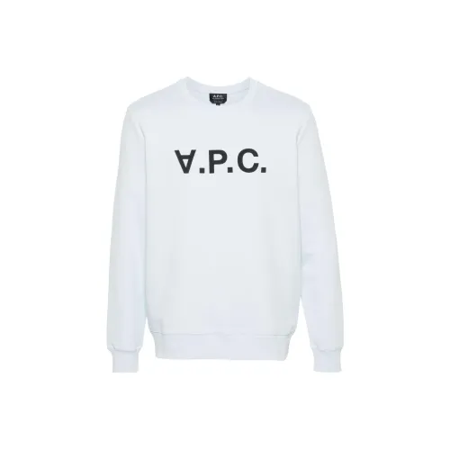 A.P.C SS24 Свитшот Унисекс Light Синий